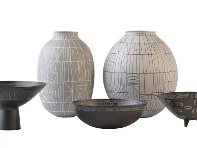 Scribe Series bowls 3D model