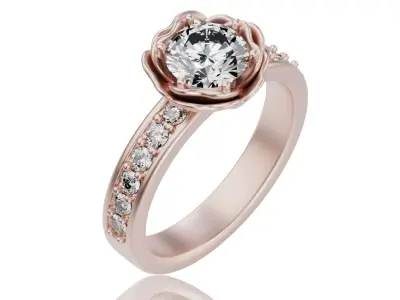 Rose Ring Free 3D print model