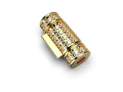 Round clasp for bracelet 3D print model