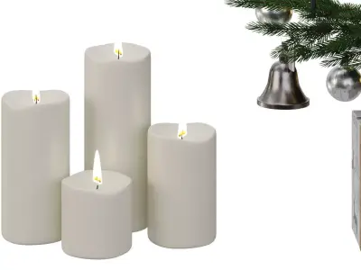  Christmas tree 12 Low-poly 3D model