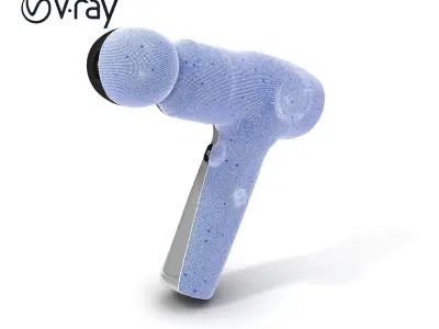 Massage Gun D Model Pack Low-poly 3D model