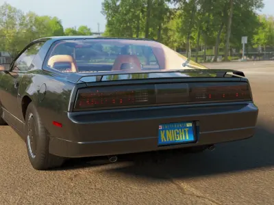 Knight Rider Low-poly 3D model