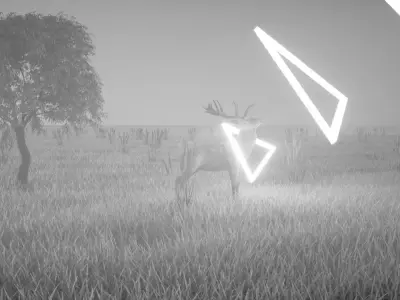 deer in the nature  Free low-poly 3D model