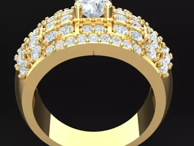 Luxury Men Rings Designs 4MR089 3D print model