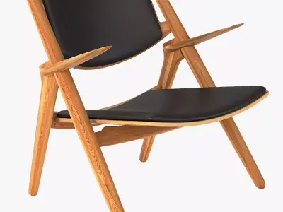 CH28P Carl Hansen and Son Armchair by Hans J Wegner 3D model