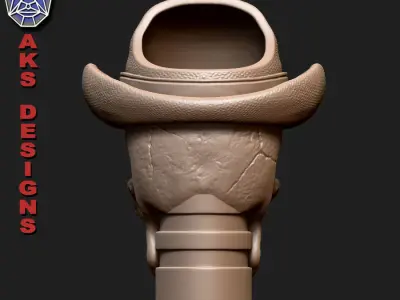 Gentlemen skull version 1 Penholder cum flowerpot 3D print model