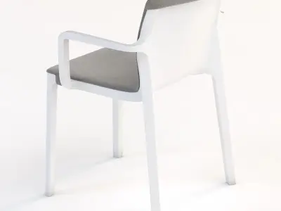 Kristalia Lp Armchair Padded 3D model