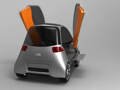 Electric car 02 3D model