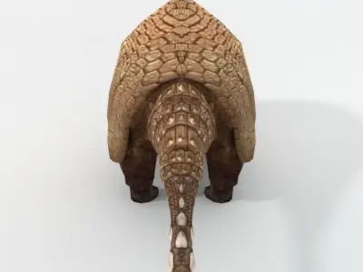 Gliptodonte armadillo Low-poly 3D model