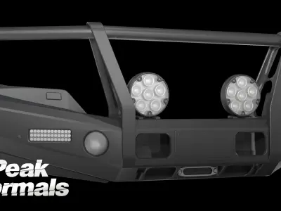 Deluxe LandCruiser Bullbar Low-poly 3D model