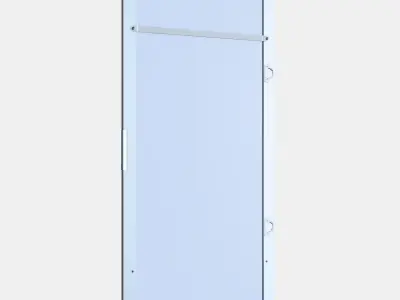 STRAUMEN Mirror door Low-poly 3D model