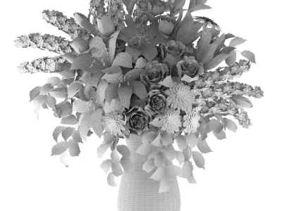 bouquet set07 3D model