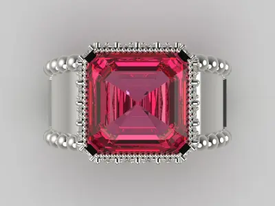 woman luxury ring jr00168 3D print model