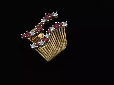 New Diamond Ring Luxury Design 3D print model