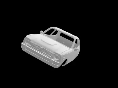 GenericJapanese Hatchback 1976 3D print model