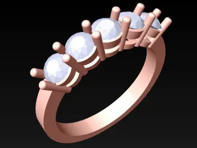 Diamond Ring - Womens Rings - N326401 3D print model