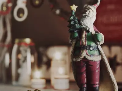 Santa Claus figurine decor 3D model