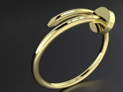 NAIL RING PRINTING MODEL 3D print model