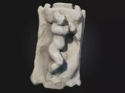 Reclining Figure Stylized Human Form  3D model