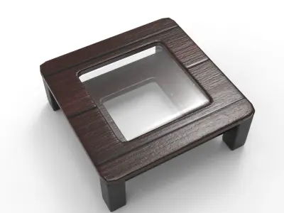Coffee Table Low-poly 3D model 3