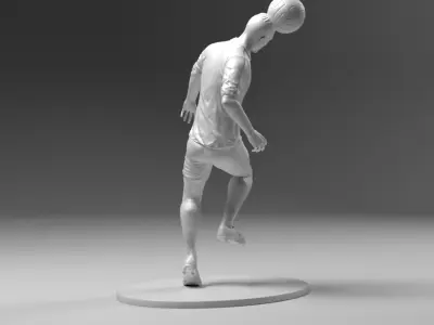 Footballer 03 Headstrike 02 Stl 3D print model