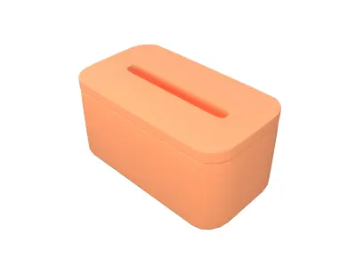 Tissue Box v1 001 Low-poly 3D model