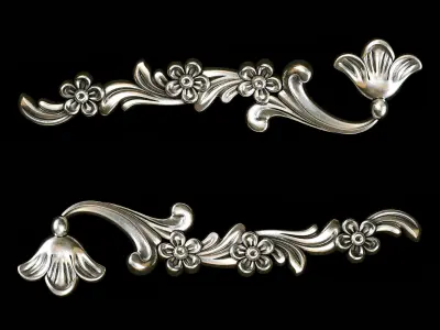 Classic carved 090 3D model