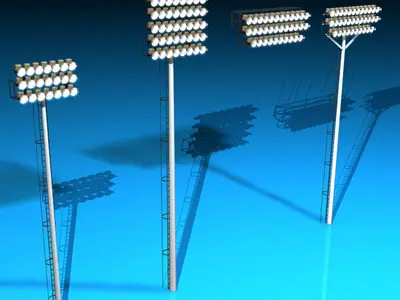 Arena lights collection 3D model