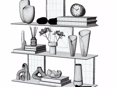 Decorative Set 3D model 33