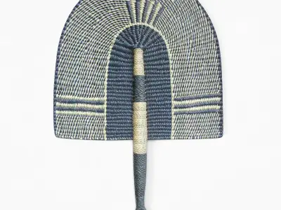 African Handwoven Fan 41 3D model