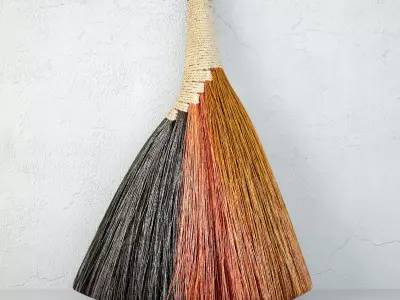 Decorative Broom With Handle ZARA HOME 3D model