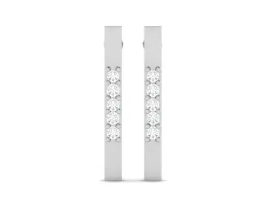 Solitaire Diamond Earring 3D print model