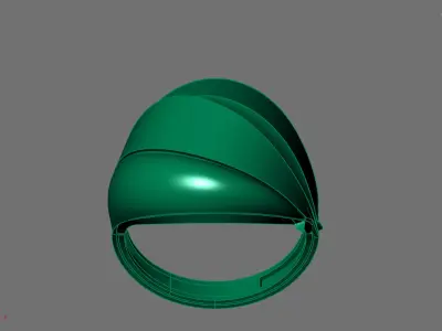 Women Ring Plain Ring Ready STL 3DM Models Womens Rings 3D print model 42