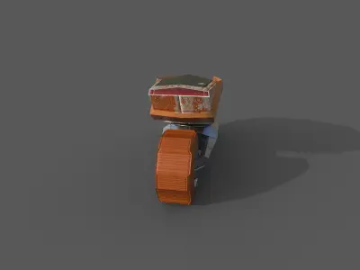 TS-45 CYBER BIKE Low-poly 3D model