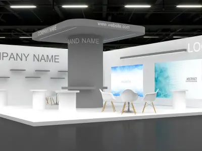 3d model Booth  3D model