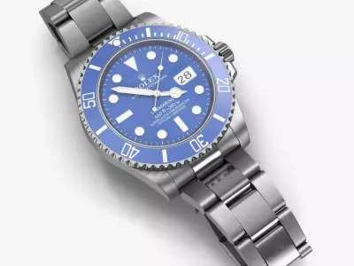 Rolex Submariner Date Blue Dial 3D model