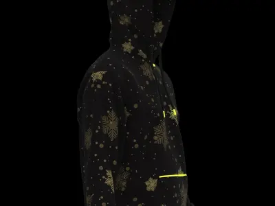 Christmas male hoodie 3D model