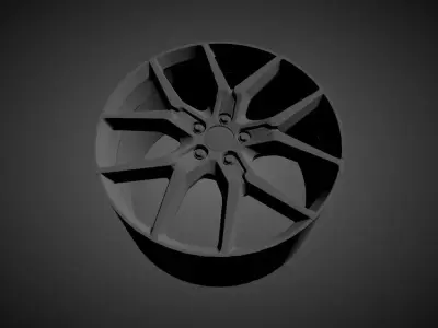 VOLVO S 60 POLESTAR OEM scalable and printable rims 3D print model