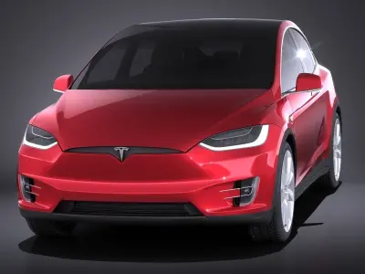 Tesla Model X 2018 3D model