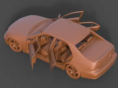 Lexus IS300 3D print model