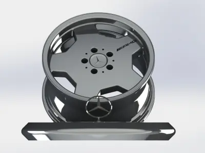 Mercedes-Benz AMG AERO 2 RIM 3D STL MODEL PRINTABLE Free 3D print model