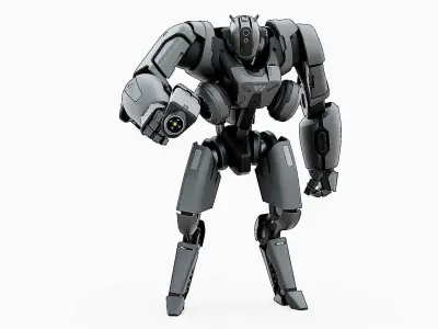 BATTLE DROID SYRIOS-C Rigged for Unreal Engine - Unity - MIXAMO  3D model