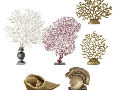 Coral Decoration Collection 3D model