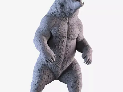 Bear Sculpture 3D print model
