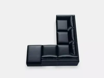 VIMLE Corner sofa 4-seat Low-poly 3D model