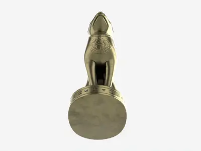Egyptian Cat Statuette 3D model