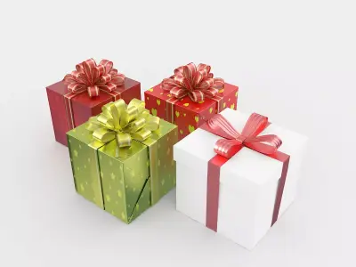 Gift Boxes 3D model