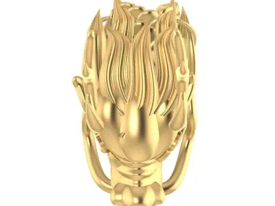 Asian Dragon Head Model with High Detail Carving  3243 3D print model