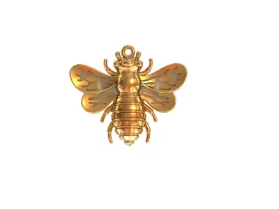 honey bee pendant 3D print model
