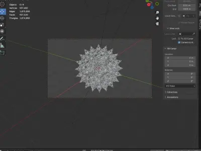 religion kaleidoscope decorative accessories 3D model